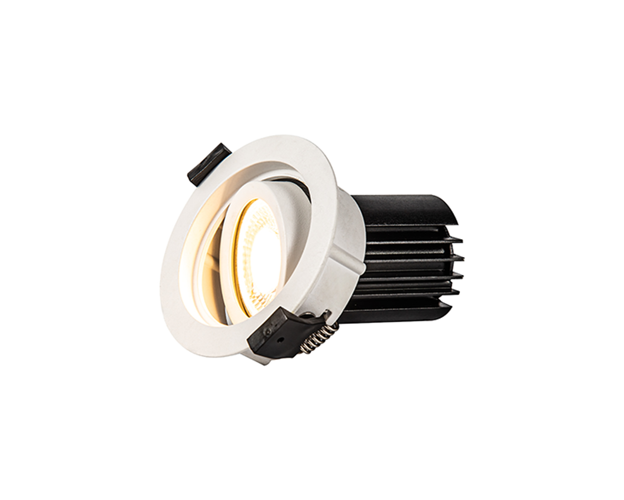 DM202339  Beppe A 12 Tridonic Powered 12W 2700K 1200lm 12° CRI>90 LED Engine White Stepped Adjustable Recessed Spotlight, IP20